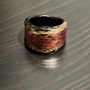 Murano glass ring, size 6.5